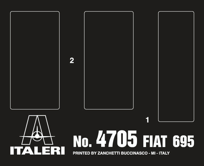 Italeri 4705 - SCALE 1 : 12 FIAT Abarth 695SS/Assetto Corsa