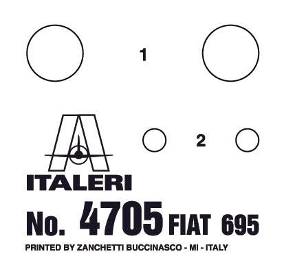 Italeri 4705 - SCALE 1 : 12 FIAT Abarth 695SS/Assetto Corsa