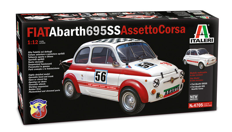 Italeri 4705 - SCALE 1 : 12 FIAT Abarth 695SS/Assetto Corsa