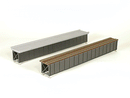 Micro Engineering HO 75-505 Deck-Girder Bridge with Open Deck Kit, Scale Length: 85' 25.9m