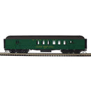 PREORDER Atlas 2001480 O 60' Heavyweight Railway Post Office RPO - 2-Rail - Ready to Run - Trainman(R) -- Santa Fe (Pullman Green, black)