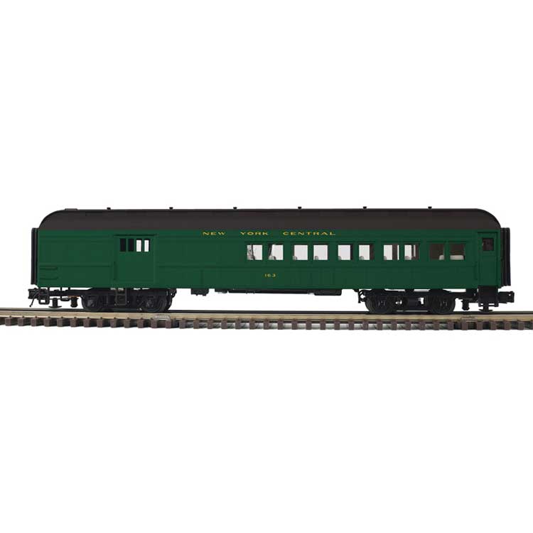 PREORDER Atlas 2001286 O 60' Heavyweight Combine - 2-Rail - Ready to Run - Trainman(R) -- New York Central (Pullman Green, black)