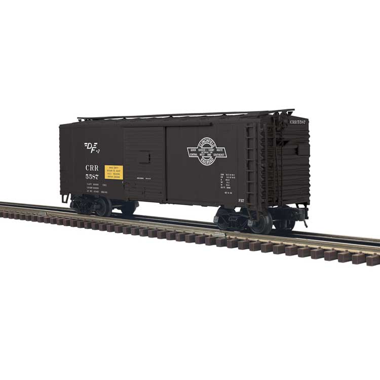 PREORDER Atlas 2001293 O 40' Sliding-Door Boxcar - 2-Rail - Ready to Run - Trainman(R) -- Clinchfield (black)