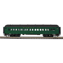 PREORDER Atlas 2001290 O 60' Heavyweight Coach - 2-Rail - Ready to Run - Trainman(R) -- Santa Fe (Pullman Green, black)