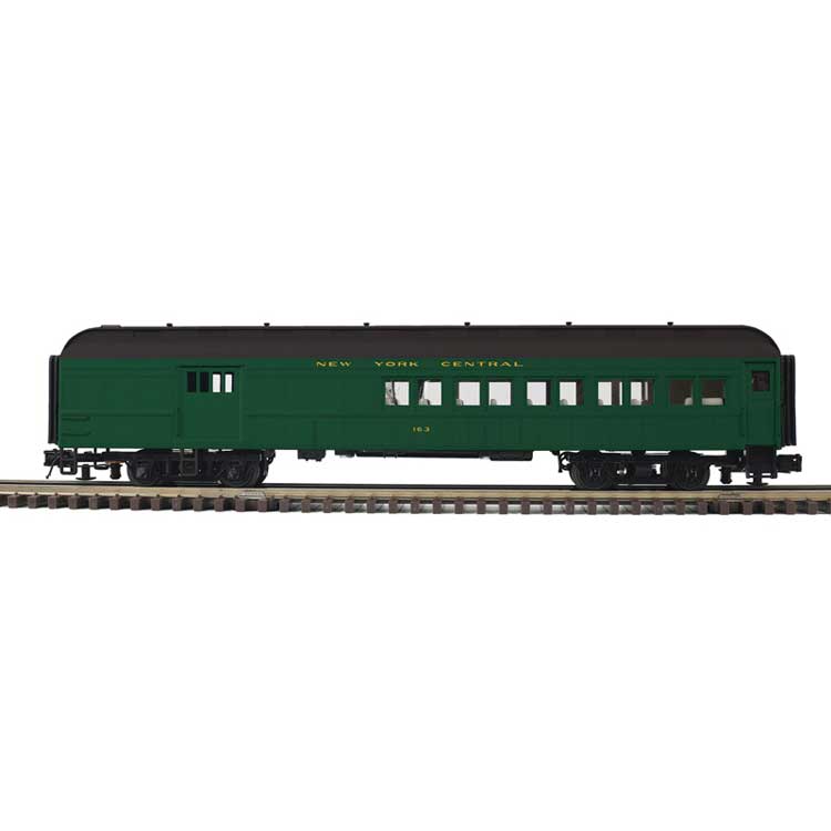 PREORDER Atlas 2001236 O 60' Heavyweight Combine - 3-Rail - Ready to Run - Trainman(R) -- New York Central (Pullman Green, black)