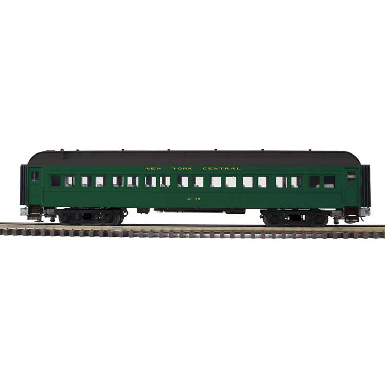 PREORDER Atlas 2001239 O 60' Heavyweight Coach - 3-Rail - Ready to Run - Trainman(R) -- New York Central (Pullman Green, black)