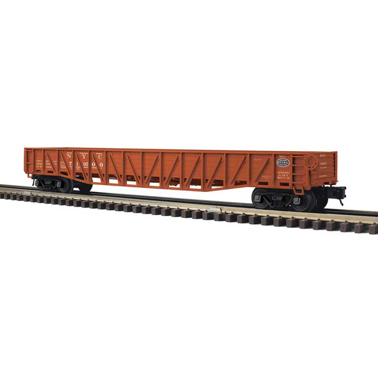 PREORDER Atlas 2002809 O 52'6" 70-Ton War-Emergency Gondola - 3-Rail - Ready to Run - Trainman(R) -- New York Central (Boxcar Red, black, System Logo)