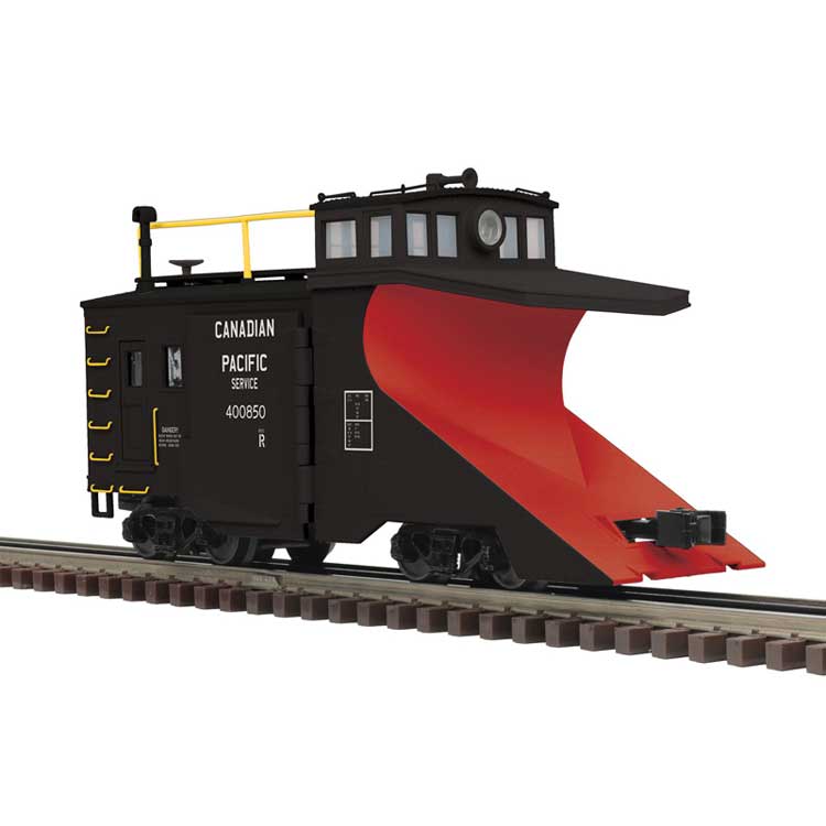 PREORDER Atlas 3001675 O Russell Snow Plow - 3-Rail - Ready to Run - Premier(R) -- Canadian Pacific (black, red)