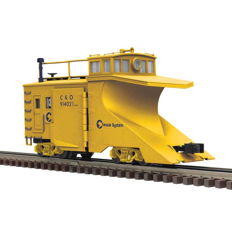 PREORDER Atlas 3001676 O Russell Snow Plow - 3-Rail - Ready to Run - Premier(R) -- Chessie System C&O (yellow)