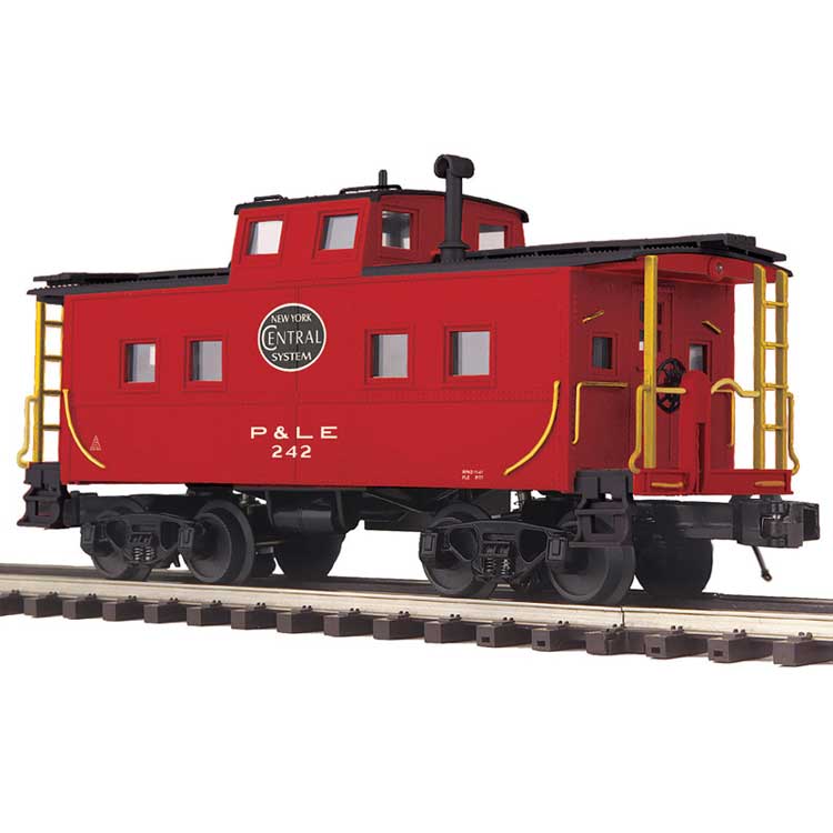 PREORDER Atlas 3001690 O Northeastern-Style Caboose - 3-Rail - Ready to Run - Premier(R) -- New York Central P&LE (red, black, System Logo)