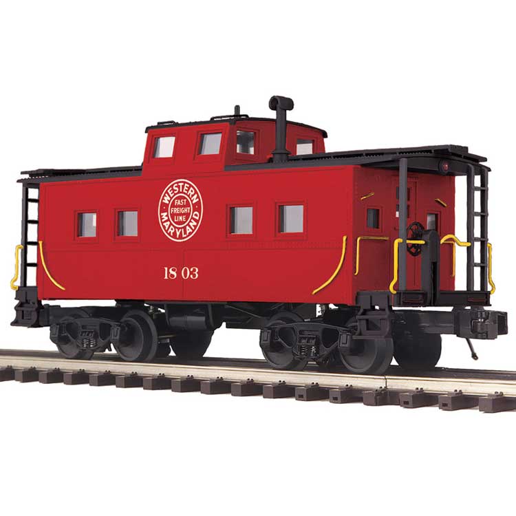 PREORDER Atlas 3001693 O Northeastern-Style Caboose - 3-Rail - Ready to Run - Premier(R) -- Western Maryland (red, black, Circle Logo)