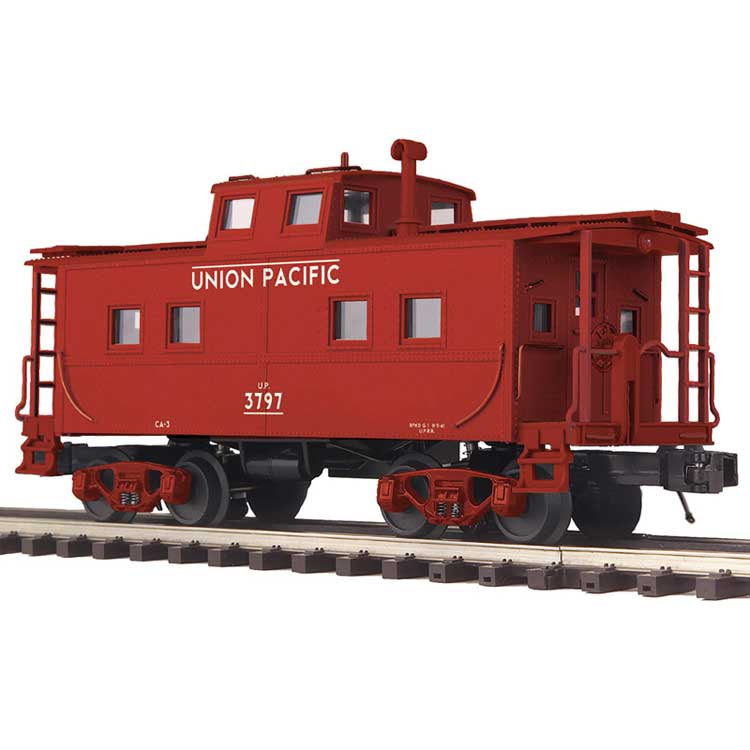 PREORDER Atlas 3002692 O Northeastern-Style Caboose - 2-Rail - Ready to Run - Premier(R) -- Union Pacific (Boxcar Red, white)