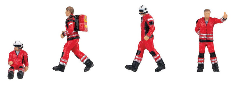 PREORDER Faller Gmbh 151709 HO Air Rescue Crew -- pkg(4)