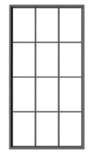 Tichy Train Group O 2089 12-Pane Masonry Window with Precut Glazing Scale 64 x 126" (4)
