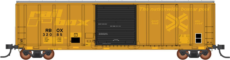 PREORDER Intermountain HO 47526-03 PS 5277 50' Box Car, Railbox Faded & Patched