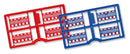 PREORDER Busch HO 1109 Barrier / Fence Blue/Red