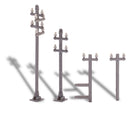 PREORDER Busch HO 1755 Rooftop Power Line Poles/Rooftop Utility Service Masts (8)