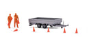 PREORDER Busch HO 1867 Set up Traffic Cones set