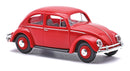 PREORDER Busch HO 52955 1955 Volkswagen Beetle with Oval Rear Window, Assembled, Red