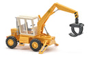 PREORDER Busch HO 54407 1970s TIH 445 Tractor with Log Grapple, Assembled, Yellow, White