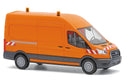 PREORDER Busch HO 54613 2014 Citroen Jumper Cargo Van, Assembled, Municipal (orange, black, red, white)