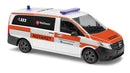 PREORDER Busch HO 54806 Mercedes-Benz Vito Cargo Van, Assembled, Malteser NEF Lahn-Dill-Kreis (white, red, black, German Lettering)