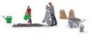 PREORDER Busch HO 79942 Hot Coals, Action Set, Includes 2 Figures, Wheelbarrow, Hand Tools, 2 Sacks, Coal Material