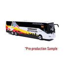 Iconic Replicas HO 87-0721 Mercedes-Benz Tourrider Coach Bus, Assembled, World Cup Germany Soccer Team (white, yellow, red, black)