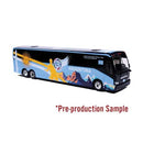 Iconic Replicas HO 87-0723 Prevost X3-45 Motorcoach Bus, Assembled, World Cup Argentina Soccer Team (blue, yellow, white, black)