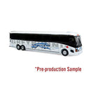 Iconic Replicas N 1600570 MCI D4505 Coach, Assembled, Greyhound Canada (Shadow Trim Scheme; white, black, gray, red)