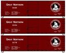 Accurail HO 81921 USRA 40' Double-Sheathed Wood Boxcar Kit, Great Northern (Boxcar Red, black, See America First Logo)