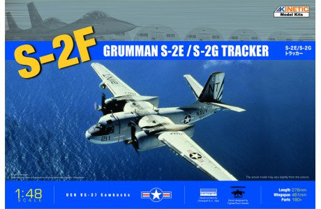 Kinetic Model Kits 48024 1/48 S-2F TRACKER (S-2E / S-2G)