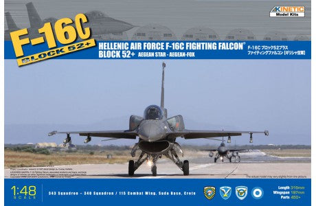 Kinetic Model Kits 48028  1/48 F-16C HAF 52+ W/ CFT / 600 GAL TANK