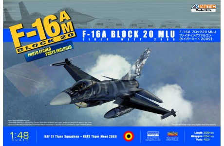 Kinetic Model Kits 48036 1/48 F-16A TigerMeet 2009 (DACO decal design)