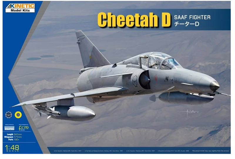 Kinetic Model Kits 48081 1/48 Cheetah D SAAF Fighter