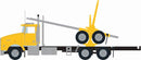 Trainworx N 48085 Kenworth T800 Logging Truck, Yellow