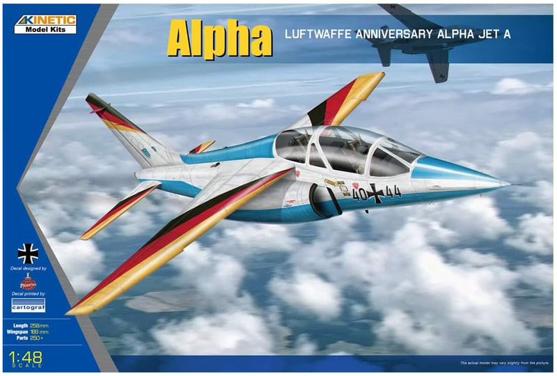 Kinetic Model Kits 48087 Alpha Jet A Luftwaffe Anniversary Alpha Jet A 1/48