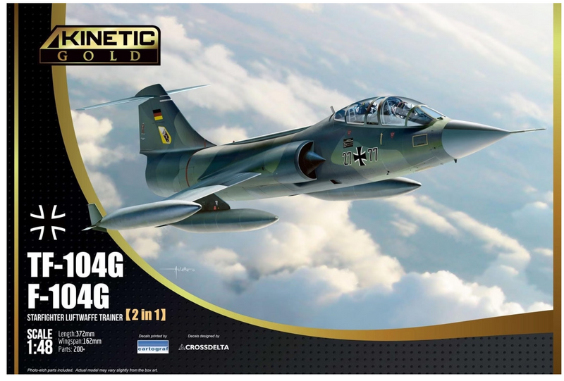 Kinetic Model Kits 48089 Lockheed TF-104G Starfighter Luftwaffe Trainer 1/48