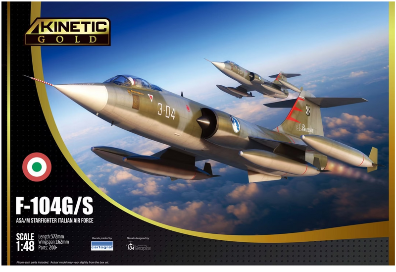 Kinetic Model Kits 48093 F-104G/S ASA/M Starfighter Italian Air Force 1/48