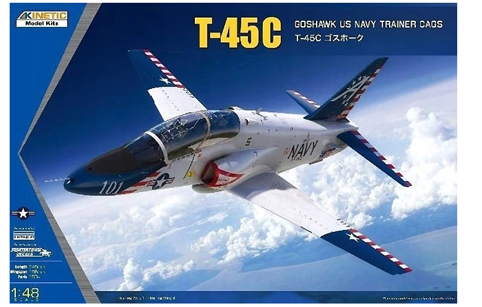 Kinetic Model Kits 48094 T-45C Goshawk US Navy Trainer CAGs TW-1 / TW-6 1/48