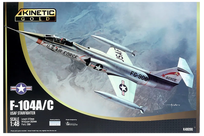 Kinetic Model Kits 48096 USAF Starfighter F-104A/C 1/48