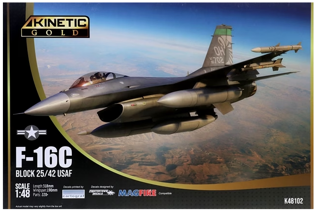 Kinetic Model Kits 48102 F-16C Block 25/42 USAF 1/48