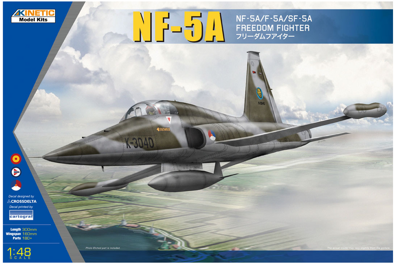 Kinetic Model Kits 48110 NF-5A/F-5A/SF-5A Freedom Fighter 1/48