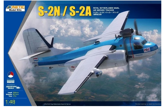 Kinetic Model Kits 48118 S-2N / S-2A Tracker Royal Netherlands Naval Air Service 1/48