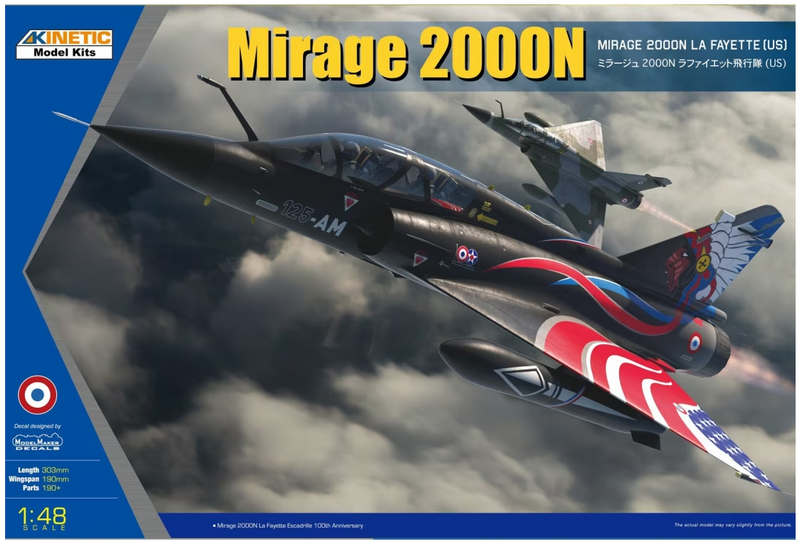Kinetic Model Kits 48124 Mirage 2000N 1/48