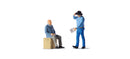 PREORDER Preiser HO 28294 Trucker & Freight Clrk 2/