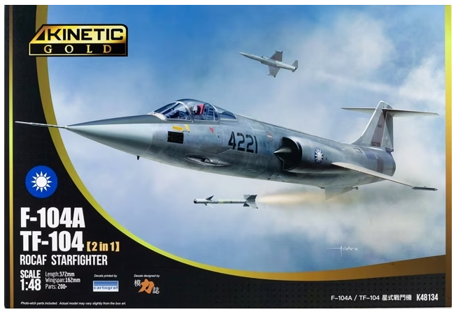Kinetic Model Kits 48134 ROCAF F-104A / TF-104 Starfighter 1/48