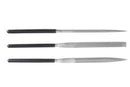 Tamiya Paints 74046 Basic File Set, Medium, Double Cut, 1 Each: Flat, Round, Half Round