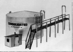 Alexander Scale Models HO 7443 Oil Tank & Rack, Laser Cust Wood Structure