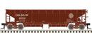 Atlas HO 20006805 70-Ton Hart Ballast Car, Master, Denver & Rio Grande Western 25033 (Boxcar Red, white)